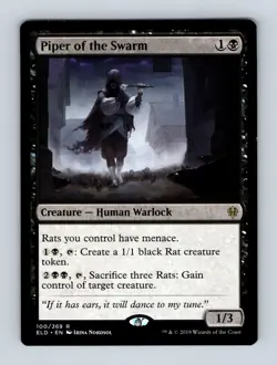 Piper of the Swarm Throne of Eldraine Non-Foil MTG NM - Image 1