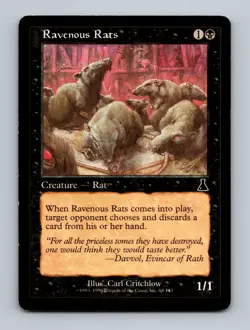 Ravenous Rats Urza's Destiny Non-Foil MTG LP - Image 1