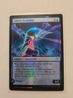 Uthros Scanship (Foil) - Edge of Eternities - LP - Uncommon - Spaceship - MTG - Image 1