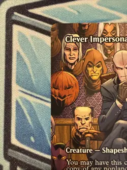 Borderless Clever Impersonator 0008 - MTG Spider-Man - Near Mint Mythic - Image 2