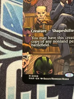 Borderless Clever Impersonator 0008 - MTG Spider-Man - Near Mint Mythic - Image 5