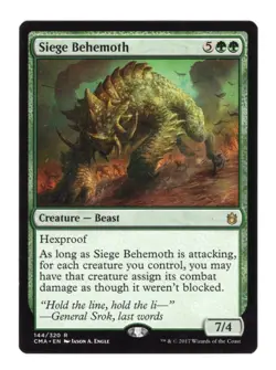 Siege Behemoth #144 (NM) Commander Anthology CMA Magic MTG - Image 1