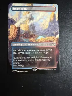 Steam Vents (Borderless) Lorwyn Eclipsed Regular MTG #348 - Shock Lands🔥 - Image 1
