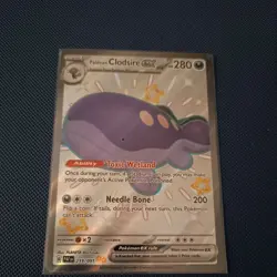 Pokemon TCG Paldean Clodsire ex Scarlet & Violet: Paldean Fates 219/091 Holo... - Image 2