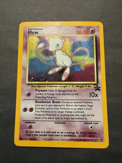 Pokemon TCG Mew 09/53 Wotc Promo Holo Basic 50 HP Card English - Image 1