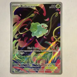 Pokemon TCG: Bulbasaur 133/132 Me01: Mega Evolution Illistration Rare NM - Image 1