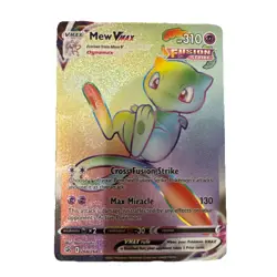 2021 Pokemon Fusion Strike 268/264 Mew VMAX Secret Rainbow Rare Near Mint OC - Image 1