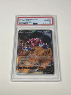 2023 Pokemon Crown Zenith Full Art Drapion V Galarian Gallery GG49/GG70 PSA 10 - Image 1