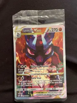Pokemon TCG Lucario VSTAR SWSH291 Sealed Black Star Promo Crown Zenith NM - Image 1