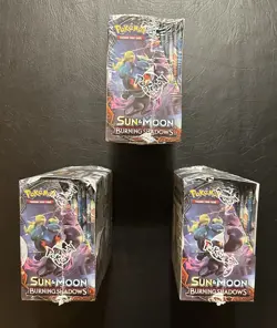 Pokemon TCG Sun & Moon Burning Shadows Booster Boxes SEALED Set of 3 - Image 4