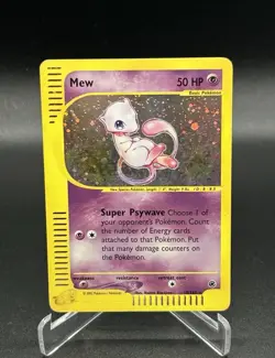 Pokemon Mew 019/165 Expedition Base Set Holo Rare Basic 50 HP 2002 - Image 1