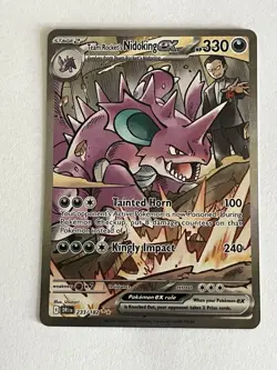 Pokemon TCG Team Rockets Nidoking EX - 233/182 Destined Rivals SIR NM - Image 3
