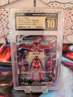 Pokemon Japanese Deoxys VMAX 222/172 CGC Pristine 10 VSTAR Universe SAR s12a - Image 2