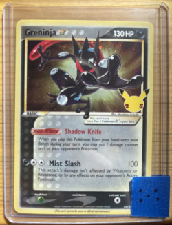 Pokemon Celebrations Greninja Gold Star – Large Swirl Holo by Pikachu Symbol 🌀 - Image 2