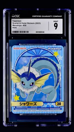 Pokemon Scarlet & Violet Marumiya Eevelution Vaporeon Graded Slab CGC 9 Mint - Image 1