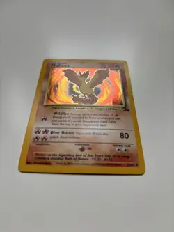 Moltres Fossil Holo Rare Pokemon TCG Card Set 12/62 Vintage 1999 - Image 3