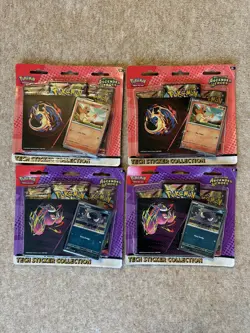 4 X Pokemon TCG: Ascended Heroes Tech Sticker Collection Blister Bundle Sealed - Image 1
