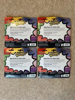 4 X Pokemon TCG: Ascended Heroes Tech Sticker Collection Blister Bundle Sealed - Image 2