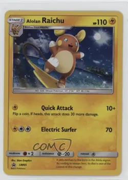 Alolan Raichu (Holo) Pokemon Sun & Moon Black Star Promo #SM65 - Image 1