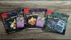 Pokemon TCG Paldean Fates Tech Sticker Collection LOT: Fidough/Greavard/Maschiff - Image 1