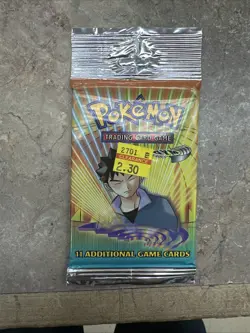 Pokemon Gym Heroes Booster Pack (Brock Artwork) WotC Vintage Unlimited - Image 2
