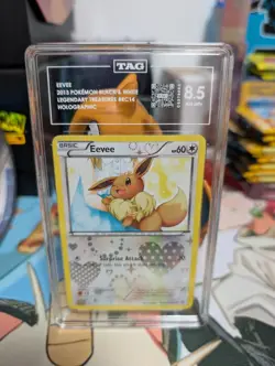 Eevee RC14/RC25 Legendary Treasures: Radiant Collection Holo Pokemon TAG 8.5 - Image 1