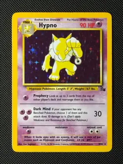 Pokemon Cards Hypno 8/62 Fossil Holo Rare NM - Image 1