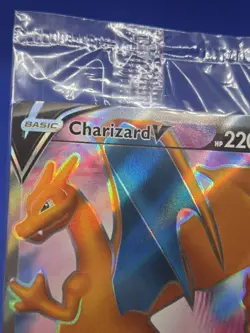 SEALED 2020 Pokemon Champions Path UPC Charizard V SWSH050 Full Art Promo - Image 4