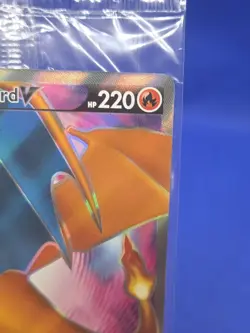 SEALED 2020 Pokemon Champions Path UPC Charizard V SWSH050 Full Art Promo - Image 5