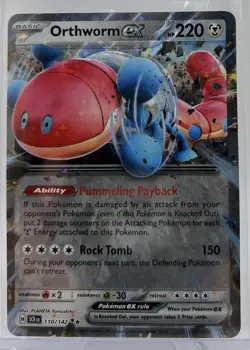 Pokemon TCG - Orthworm ex Stellar Crown Holo Double Rare- 110/142 - NM/M - Image 1