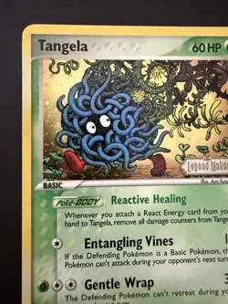 Pokemon TCG Legend Maker Tangela 44/92 Stamped Reverse Holo Near Mint - Image 4