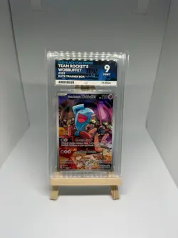 Pokemon Team Rocket's Wobbuffet SVP 203 Destined Rivals - ACE 9 Slab - Image 1