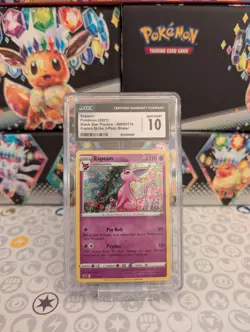 Pokemon Espeon SWSH174 CGC Gem Mint 10 Fusion Strike 3-pack Blister Promo Pop 17 - Image 2