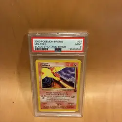 2000 Pokemon Sequential PSA 9 AOKI Error Zapdos Moltres Articuno Black Star Prm - Image 2