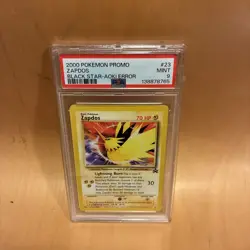 2000 Pokemon Sequential PSA 9 AOKI Error Zapdos Moltres Articuno Black Star Prm - Image 4