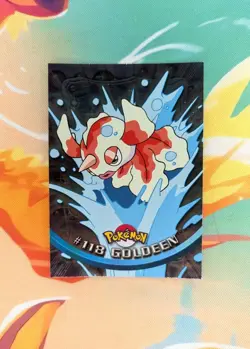 Pokemon Topps Series 3 #118 Goldeen Holo Foil Blue Logo - Image 1