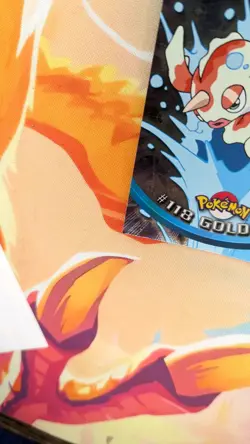 Pokemon Topps Series 3 #118 Goldeen Holo Foil Blue Logo - Image 5