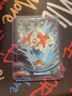 Topps Pokemon card #118 Goldeen Blue logo 1st print TV Series 3 - Image 1