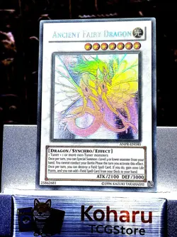 Yugioh Ancient Fairy Dragon (Ghost Rare) ANPR-EN040 Ancient Prophecy 2009 - Image 1