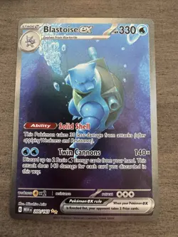 Blastoise ex 200/165 Sv: Scarlet & Violet 151 Holo, Pokemon TCG Card - Image 1