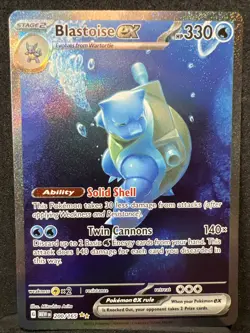 Blastoise ex 200/165 Special Illustration Rare Scarlet & Violet 151 Nm - 6 - Image 1
