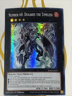 Yugioh Number 60: Dugares the Timeless Super Rare 1st Edition - Image 1