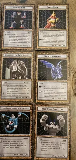 Yugioh Dungeondice Monters 13 Card Lot With 2 Figurines and 10 Dice - Image 4