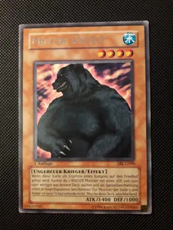 Yu-Gi-Oh! Mutter Grizzly, SRL-G090, Rare, 1. A., Deutsch, starke Wolbungen, GD - Image 1
