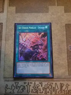 YUGIOH SKY STRIKER MOBILIZE ENGAGE BLMR-EN091 SECRET 1ST ED NM ALT ART - Image 1