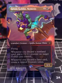 FOIL Green Goblin, Nemesis (Borderless) Marvel's Spider-Man: Eternal-Legal NM - Image 1