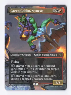 Green Goblin, Nemesis (Borderless) MTG Marvel's Spider-Man: Eternal-Legal (SPE) - Image 1