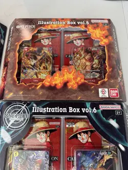 One Piece TCG Illustration Box Vol 5 & Vol 6 English 4 x Box LOT OP-13 PRB-02 - Image 3