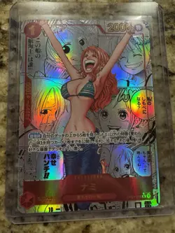 One Piece CCG Nami Manga Alternate Art OP01-016 Jap - Image 1