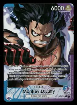 Monkey D. Luffy Alt Art Leader OP11-040 A Fist of Divine Speed, English, NM - Image 3